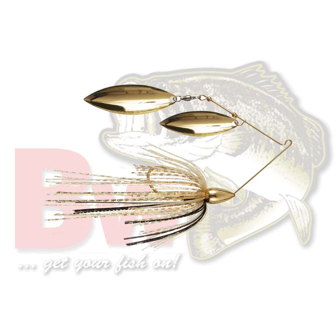 War Eagle Gold Spinnerbait - Double Willow